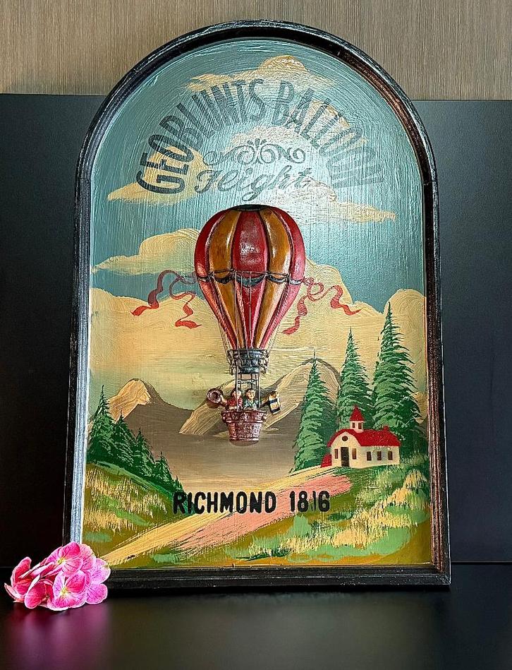 3D Pubbord luchtballon - LS, Antiek en Kunst, Curiosa en Brocante, Verzenden