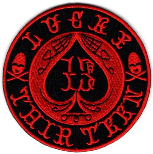 Lucky 13 stoffen opstrijk patch embleem #6, Verzamelen, Stickers, Nieuw, Overige typen, Verzenden