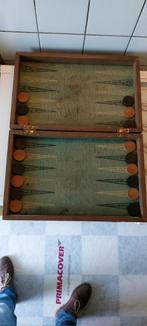 Antiek Tric trac- backgammon spel, Nieuw, Een of twee spelers, Ophalen of Verzenden