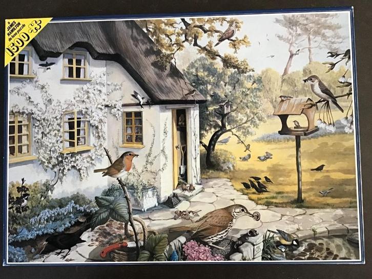 James Hamilton Vogel Puzzel Garden Birds 1500 stukjes, Hobby en Vrije tijd, Denksport en Puzzels, Gebruikt, Legpuzzel, 500 t/m 1500 stukjes