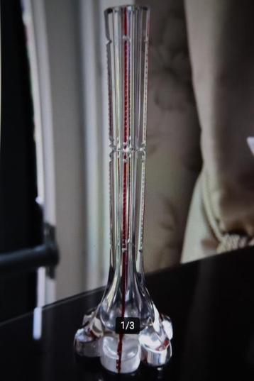 Antiek Art Deco Bohemen soliflore glazen vaas beschikbaar voor biedingen