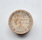 Kartonnen pillendoosje uit 1939, Den Haag, Antiek en Kunst, Curiosa en Brocante, Ophalen of Verzenden