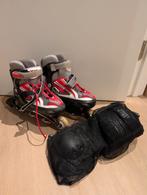 Skeelers maat 34-37 + beschermers, Kinderen en Baby's, Speelgoed | Buiten | Rolschaatsen, Ophalen of Verzenden, Verstelbaar, Gebruikt