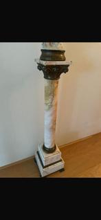 Marmeren zuil + beeldje, Ophalen, Zo goed als nieuw, Mens