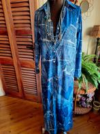 Jurk maat s 36 38 spijkerprint, Ophalen of Verzenden, Zo goed als nieuw, Maat 38/40 (M), Onder de knie