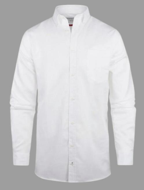 STEPPIN OUT nieuw wit overhemd XL button down BCBC, Kleding | Heren, Overhemden, Nieuw, Halswijdte 43/44 (XL), Wit, Verzenden