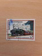Oostenrijk trein 100 jaar Zillertalbahn, Verzenden, Gestempeld