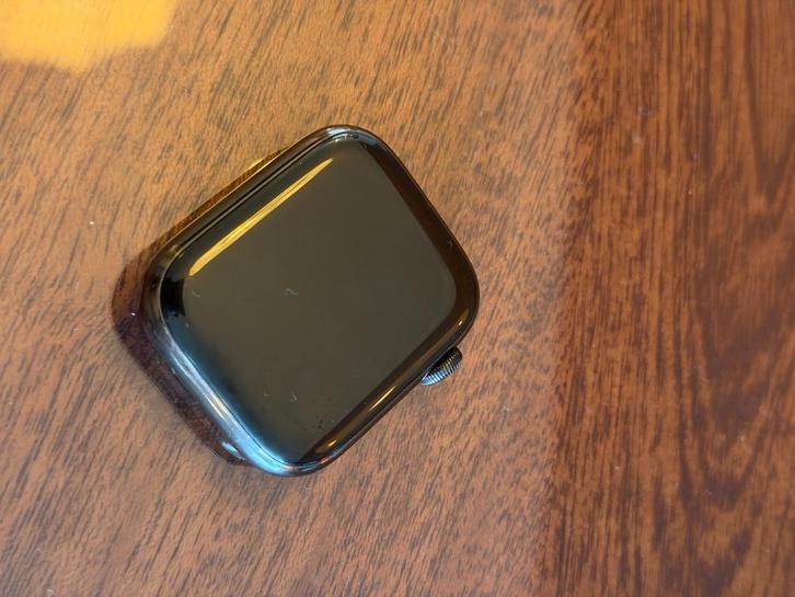 Apple watch series 9 45MM  GPS+CELLULAR RVS, Sieraden, Tassen en Uiterlijk, Smartwatches, Zo goed als nieuw, iOS, Zwart, Afstand