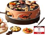 Pizzarette 3-in-1 Raclette en Grill 6 personen Emerio, Verzenden, Nieuw, 4 t/m 7 personen