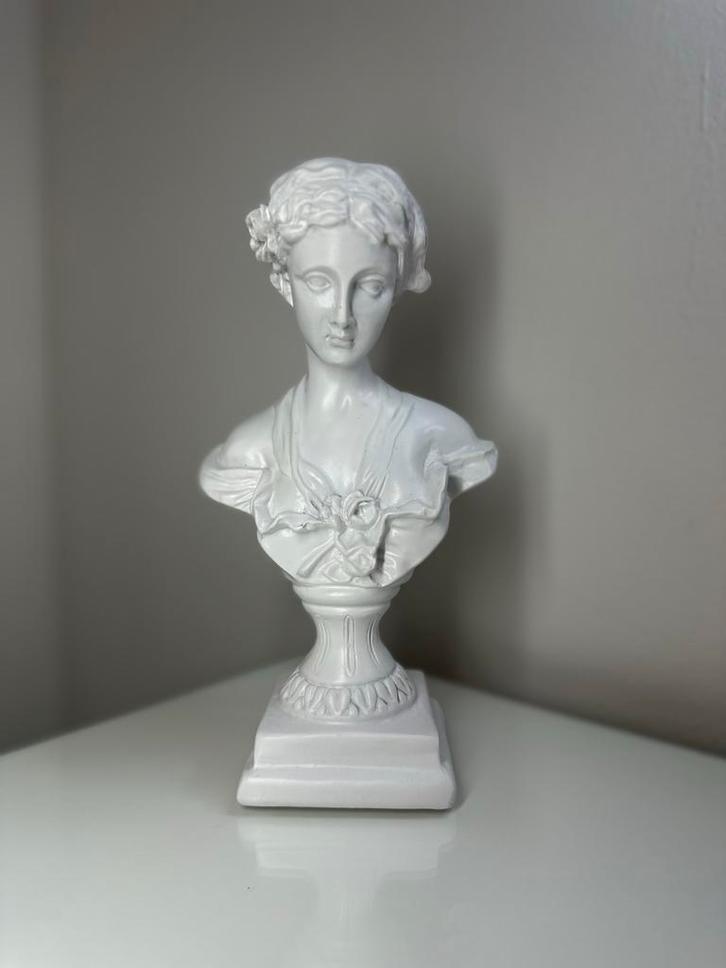 GRIEKSE BEELD - Vrouw | Buste | Greek | Decoratie | Art, Antiek en Kunst, Kunst | Beelden en Houtsnijwerken, Ophalen of Verzenden