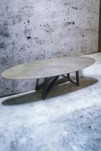 NIEUWE ovalen eettafel VOLKERAMIEK 2600X1100 design, Ophalen of Verzenden, Nieuw, Ovaal, 200 cm of meer