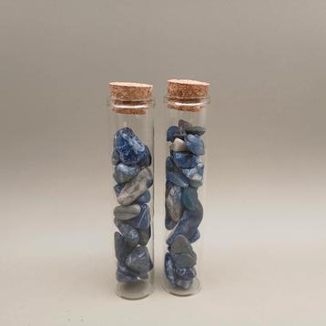 Blauwe sodaliet in een buisje - 2 stuks - €4.50 per stuk beschikbaar voor biedingen