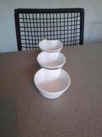 Noten schaaltjes wit serveerschaaltjes 3x xenos, Huis en Inrichting, Keuken | Servies, Nieuw, Ophalen of Verzenden, Schaal of Schalen
