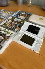 Nintendo DS Lite Wit + Games en beschermhoes, Spelcomputers en Games, Spelcomputers | Nintendo Game Boy, Ophalen of Verzenden