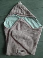 Roze baby omslagdoek met capuchon, Kinderen en Baby's, Dekens, Slaapzakjes en Inbakerproducten, Ophalen of Verzenden, Zo goed als nieuw