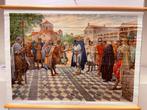 Historische schoolplaat Karel de Grote, Ophalen of Verzenden, Geschiedenis