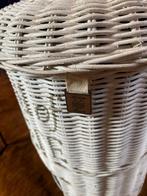 Landelijk setje in wit riet oa RM pedaalemmer, Ophalen of Verzenden, Gebruikt