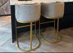 Barstoelen beige, Huis en Inrichting, Overige vormen, 60 cm of meer, Zo goed als nieuw, Ophalen
