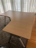 Haworth bureau L-vorm 160x160cm, Ophalen, In hoogte verstelbaar, Gebruikt, Bureau