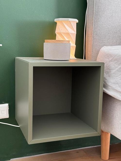 2xEKET groen met sluiting, Huis en Inrichting, Slaapkamer | Nachtkastjes, Zo goed als nieuw, Minder dan 55 cm, Minder dan 45 cm