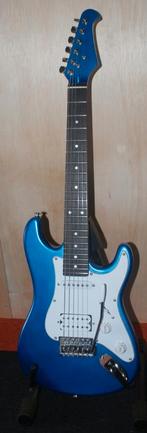 Metallic blauwe driekwart gitaar, Muziek en Instrumenten, Snaarinstrumenten | Gitaren | Elektrisch, Ophalen, Zo goed als nieuw