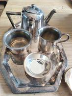 Verzilverd thee servies, Antiek en Kunst, Antiek | Goud en Zilver, Ophalen of Verzenden, Zilver