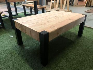 Salontafel Douglas/zwart staal 125x78x50cm Nieuw! beschikbaar voor biedingen