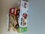 NCT houten auto transporter met 4 autos, Ophalen of Verzenden, Gebruikt, Overige typen