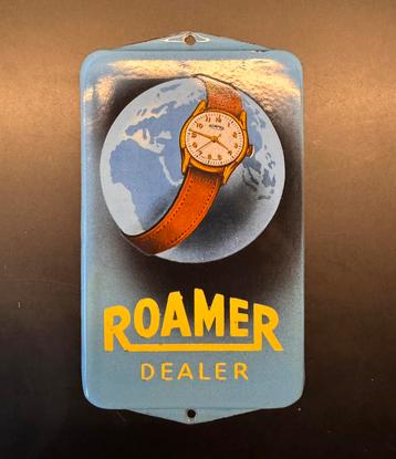 Emaille Reclamebord / Deurpostje Roamer Dealer beschikbaar voor biedingen