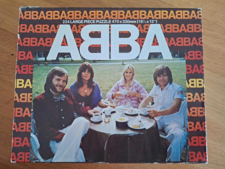ABBA puzzel uit 1976 compleet!, Cd's en Dvd's, Vinyl | Pop, Gebruikt, 1960 tot 1980, Overige formaten, Ophalen of Verzenden