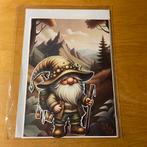 Kaart gnome / kabouter 4 wandelen in de bergen, Hobby en Vrije tijd, Ophalen of Verzenden, Zo goed als nieuw, Overige thema's