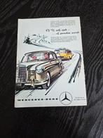 Vintage reclame Mercedes Benz jaren 60?, Verzamelen, Ophalen of Verzenden, Gebruikt, Auto's