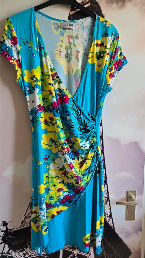 Mooie dunne jurk Joseph ribkoff mt 42, Kleding | Dames, Jurken, Zo goed als nieuw, Maat 42/44 (L), Zwart, Onder de knie, Ophalen of Verzenden