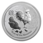 Australie, Lunar II Haan - 1 Oz. puur zilver, Ophalen of Verzenden, Losse munt, Zilver