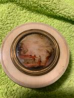 Antiek doosje met miniatuur, Antiek en Kunst, Ophalen of Verzenden