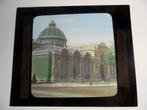 glasplaat toverlantaarn  kopenhagen n04 glyptothek  1900, Antiek en Kunst, Curiosa en Brocante, Verzenden