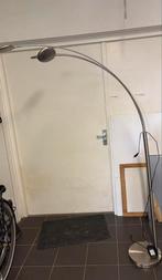 grote vloerlamp met drie draaibare lampen, rvs, dimbaar, Ophalen, Gebruikt, 200 cm of meer, Metaal