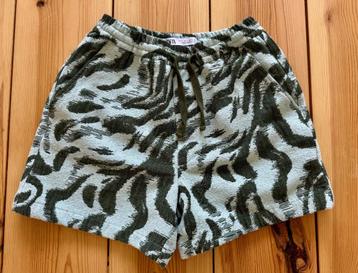 Broek  / Short Zara - Jacquard groen blauw - Maat Small beschikbaar voor biedingen