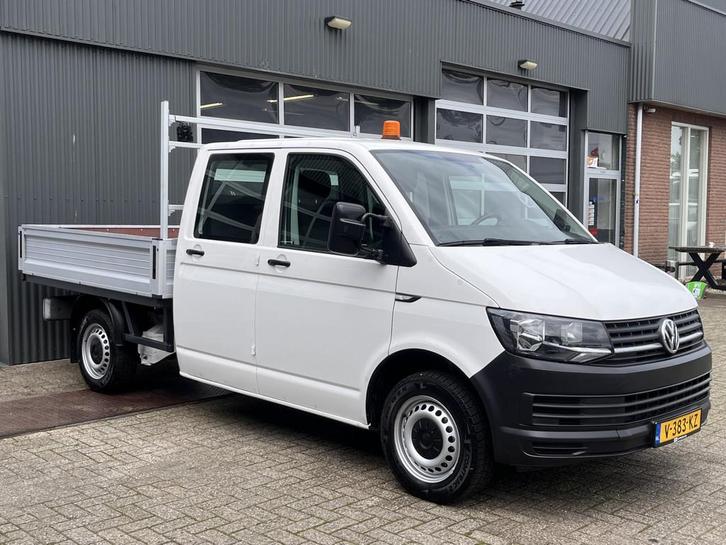 Volkswagen Transporter 2.0 TDI L2H1 DC 102pk Pick-up Trekhaa, Auto's, Bestelauto's, Bedrijf, Te koop, ABS, Airbags, Airconditioning