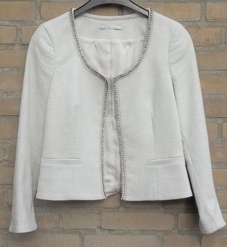 Gaudi, damesjasje/kolbertje, maat s-m, roomkleur, nieuwstaat, Kleding | Dames, Jasjes, Kostuums en Pakken, Zo goed als nieuw, Jasje