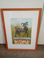 Vastenavond krabbegat schilderij geit, Ophalen of Verzenden