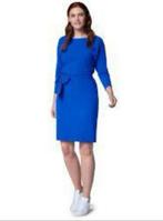 LaDress Carla xxs of S kobalt zgan jurk travelstof met sash, Kleding | Dames, Jurken, Maat 34 (XS) of kleiner, Blauw, Knielengte