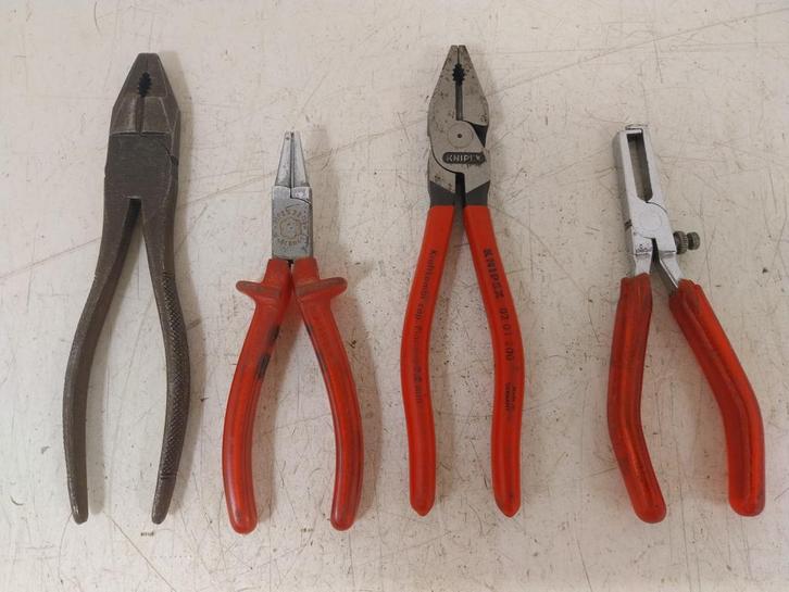 4 stk. tangen, kombinatietang, punttang Knipex, Benzler, Doe-het-zelf en Verbouw, Gereedschap | Handgereedschap, Gebruikt, Ophalen of Verzenden