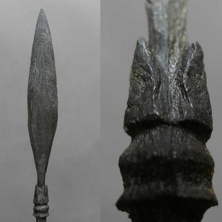 Tombak met Lotus bloem TB3 keris speer punt lans Indonesie, Antiek en Kunst, Kunst | Niet-Westerse kunst, Ophalen of Verzenden