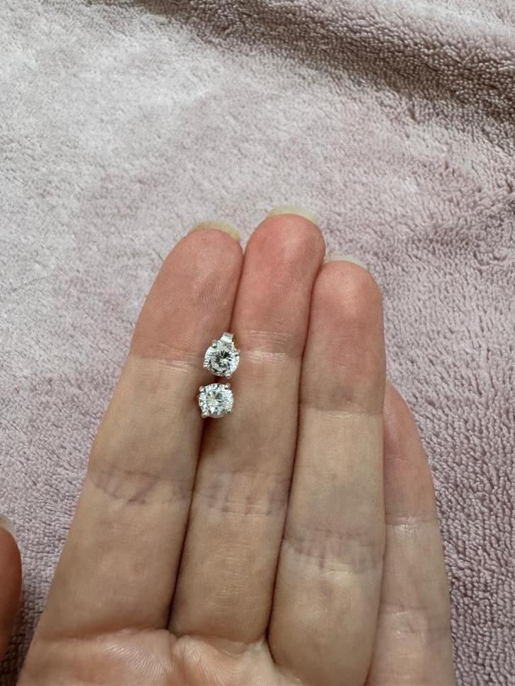 Zilveren oorbellen 925 – zirkonia – stekers - nieuw, Sieraden, Tassen en Uiterlijk, Oorbellen, Nieuw, Knopjes of Stekers, Zilver