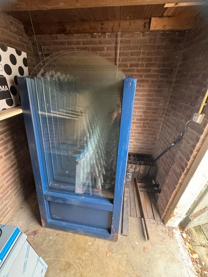 Terrasschermen Horeca Kwaliteit met Glas, Zakelijke goederen, Horeca | Meubilair en Inrichting, Overige typen, Gebruikt, Ophalen