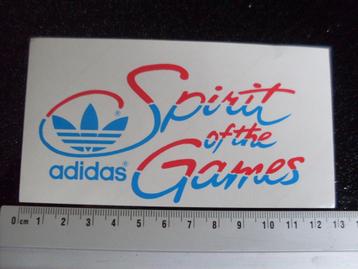 sticker adidas logo spirit of the games logo beschikbaar voor biedingen