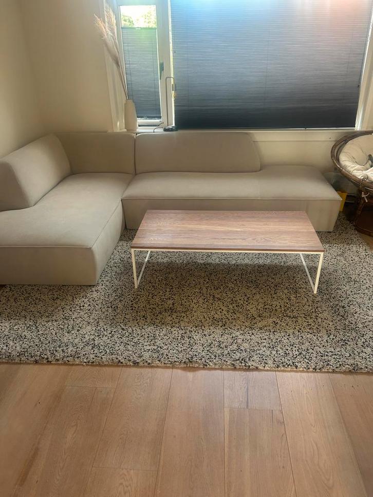 Bolia Salontafel - Eikenhout & Metaal, Huis en Inrichting, Tafels | Salontafels, Zo goed als nieuw, Minder dan 50 cm, 100 tot 150 cm