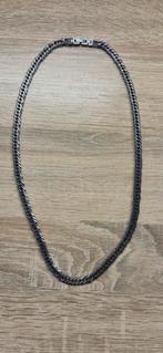 Stalen heren ketting NIEUW (zwart), Sieraden, Tassen en Uiterlijk, Kettingen, Ophalen of Verzenden, Nieuw, Zwart, Overige materialen