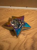 Agaat ster met kwarts en titanium coating, Verzenden, Mineraal
